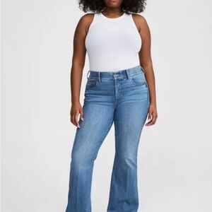 Torrid Bombshell Blue Flare Stretch Jeans - Size 28T